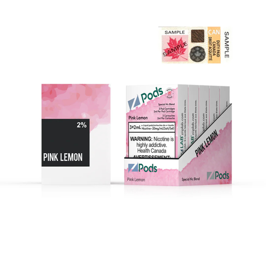 Z Pods 3 x 2mL Pods 400 Puffs - Pink Lemon