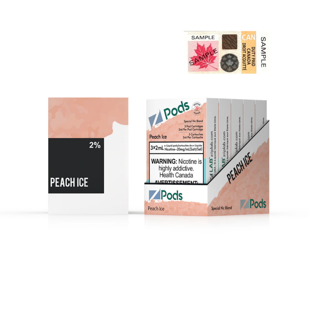 Z Pods 3 x 2mL Pods 400 Puffs - Peach Ice