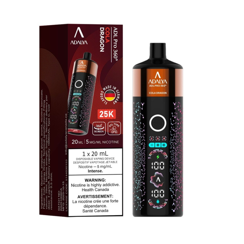 Adalya Pro 360 25K Disposable Shisha Vape - 20ml -5mg