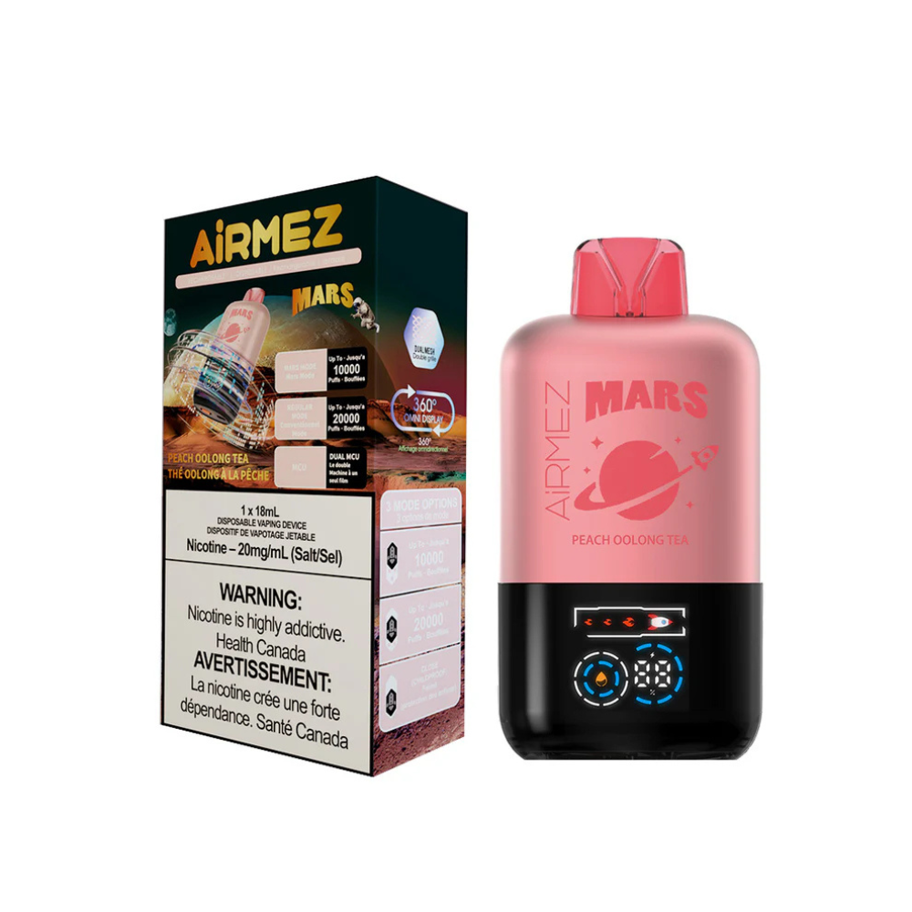 Airmez Marz  Disposable Vape 18mL - Peach Oolong