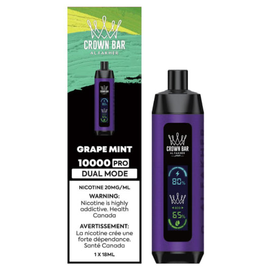 Al Fakher Crown Bar Pro  Grape Mint Vape Flavour