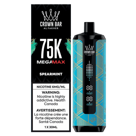 Al Fakher Crown Bar Mega Max 75k Disposable Vape - Spearmint