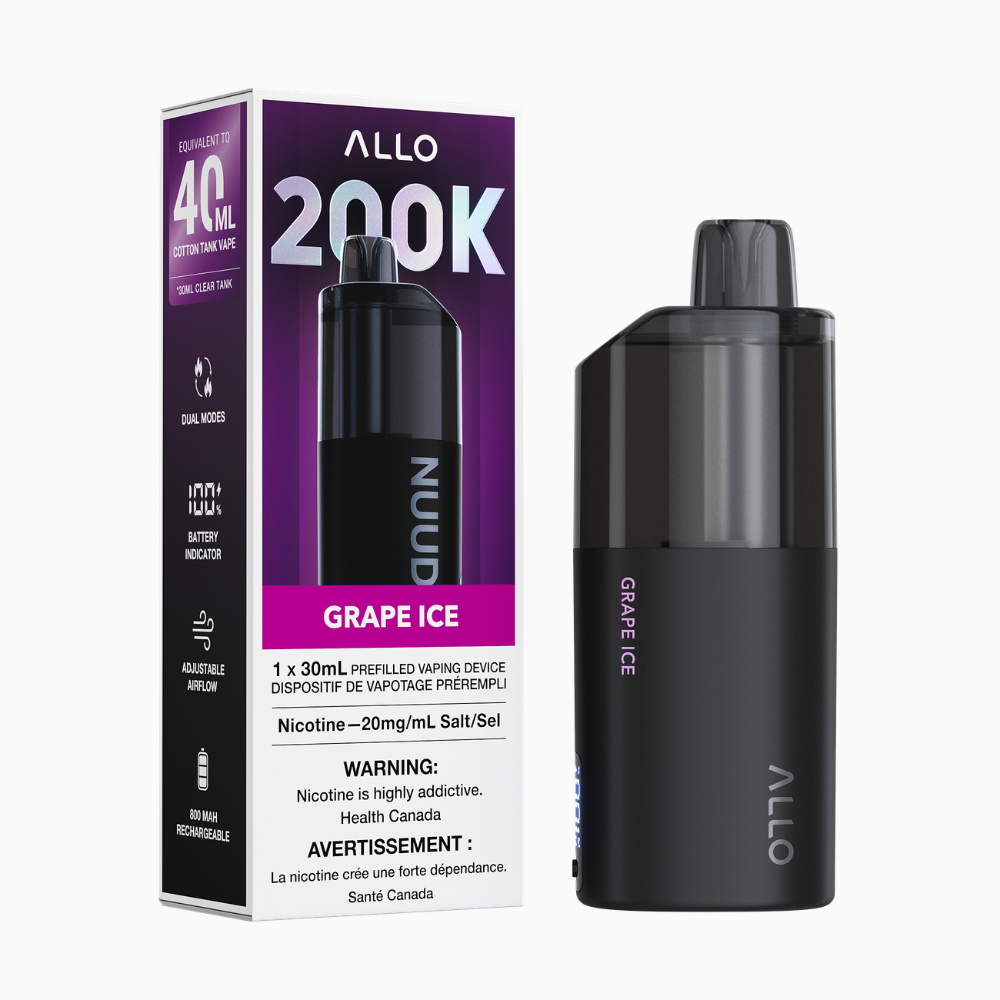 Allo Nuud 200K Disposable Vape - 200K Puffs - 30ml