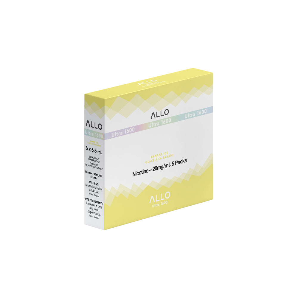 ALLO Ultra 1600 Banana Ice 6mL 1600 Puffs 20mg