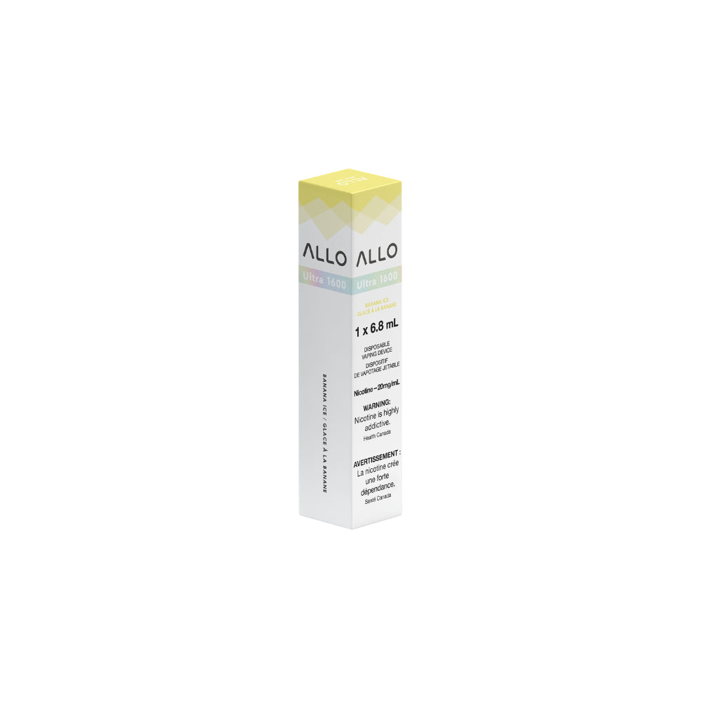 ALLO Ultra 1600 Banana Ice 6mL 1600 Puffs 20mg