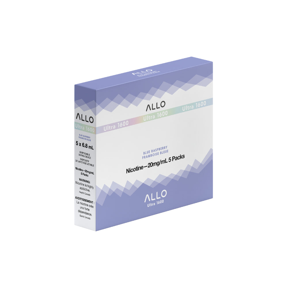 ALLO Ultra 1600 Blue Raspberry 6mL 1600 Puffs 20mg