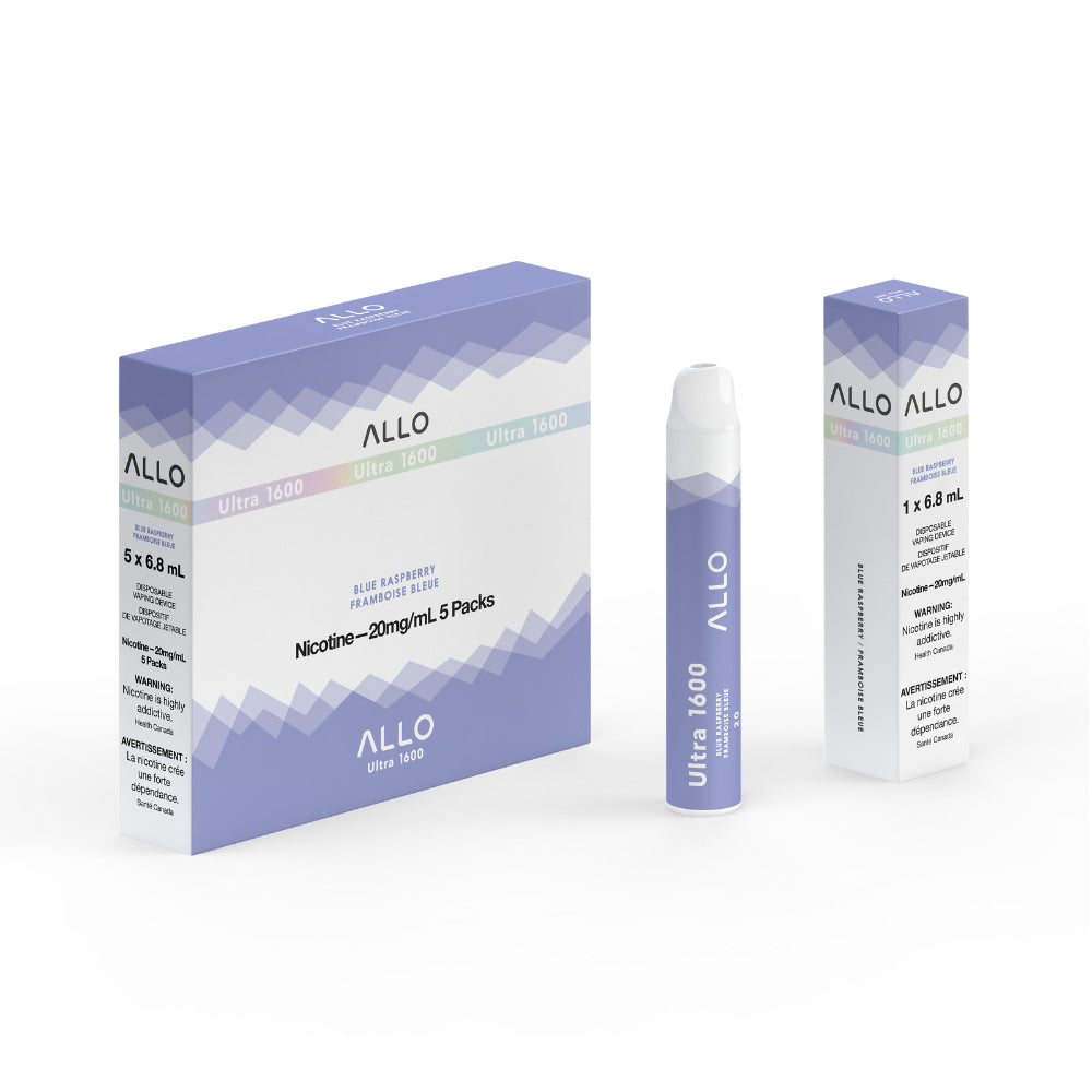 ALLO Ultra 1600 Blue Raspberry 6mL 1600 Puffs 20mg