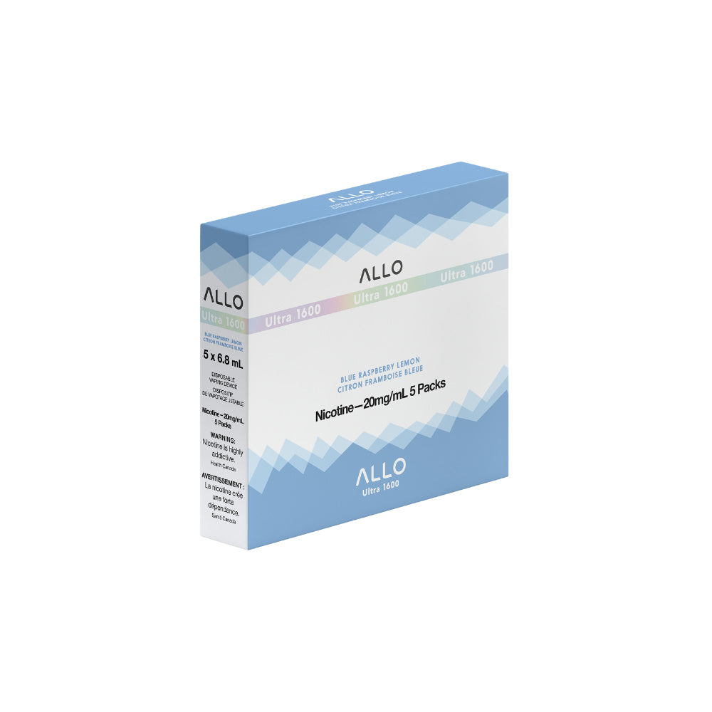 ALLO Ultra 1600 Blue Raspberry Lemon 6 mL 1600 Puffs 20 mg