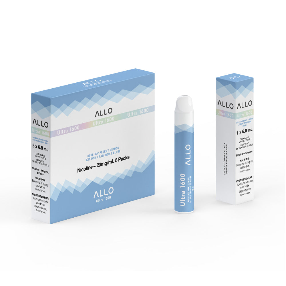 ALLO Ultra 1600 Blue Raspberry Lemon 6 mL 1600 Puffs 20 mg