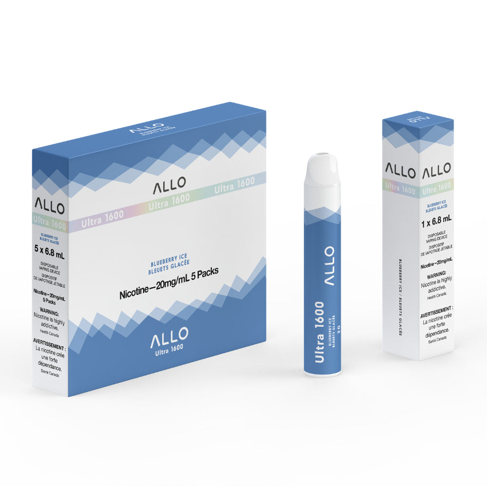 ALLO Ultra 1600 Blueberry Ice 6mL 1600 Puffs 20mg