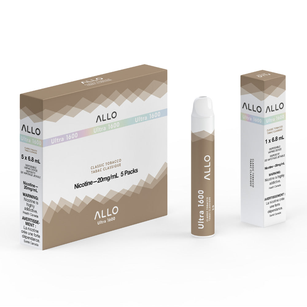 ALLO Ultra 1600 Classic Tobacco 6mL 1600 Puffs 20mg