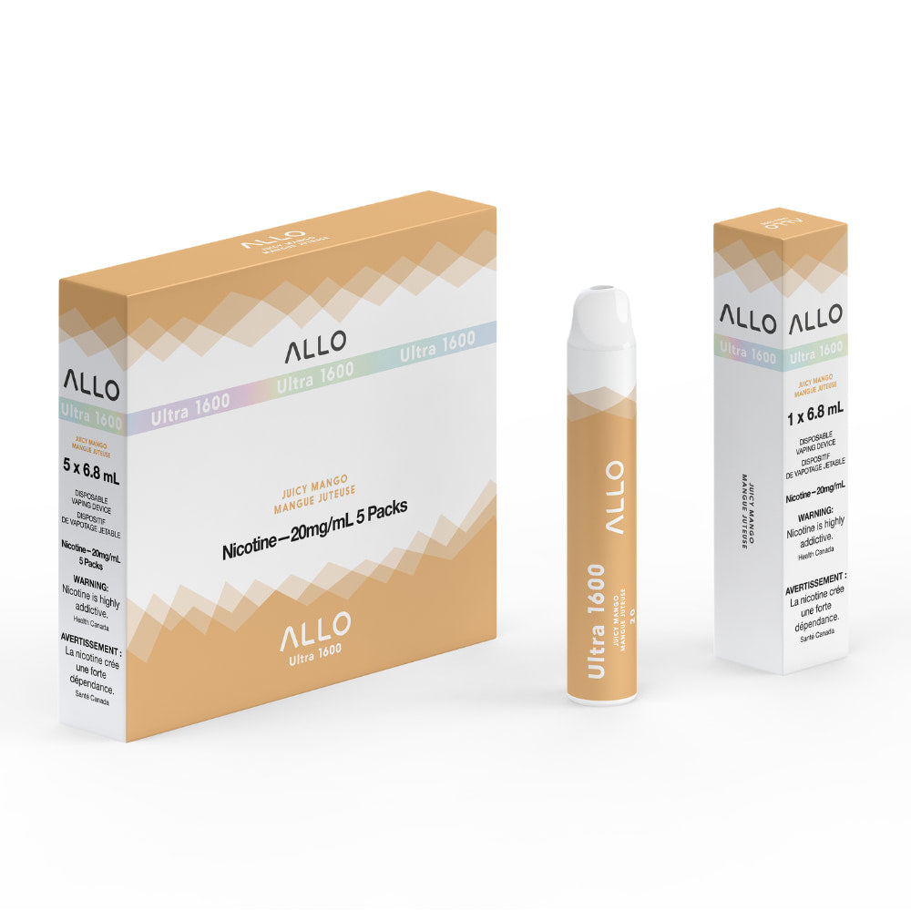 ALLO Ultra 1600 Juicy Mango 6mL 1600 Puffs 20mg