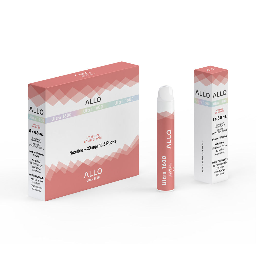 ALLO Ultra 1600 Lychee Ice 6mL 1600 Puffs 20mg