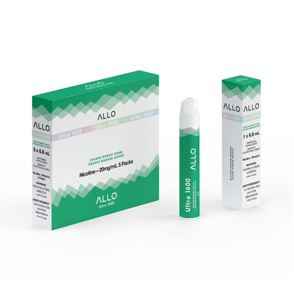 ALLO Ultra 1600 Orange Mango Guava 6mL 1600 Puffs 20mg