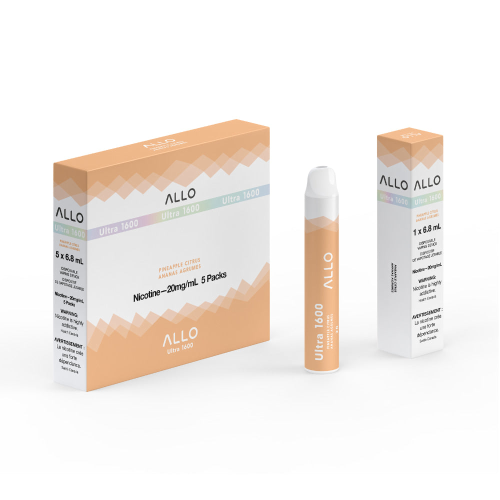 ALLO Ultra 1600 Pineapple Citrus 6mL 1600 Puffs 20mg