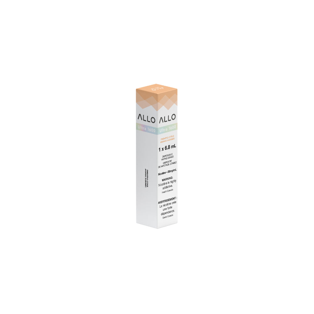 ALLO Ultra 1600 Pineapple Citrus 6mL 1600 Puffs 20mg