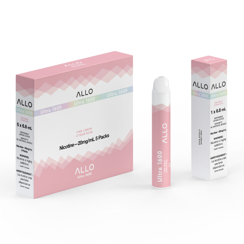 ALLO Ultra 1600 Pink Lemon 6mL 1600 Puffs 20mg