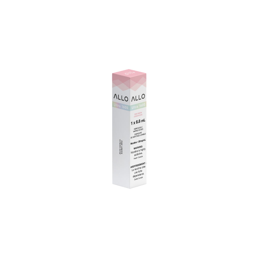 ALLO Ultra 1600 Pink Lemon 6mL 1600 Puffs 20mg