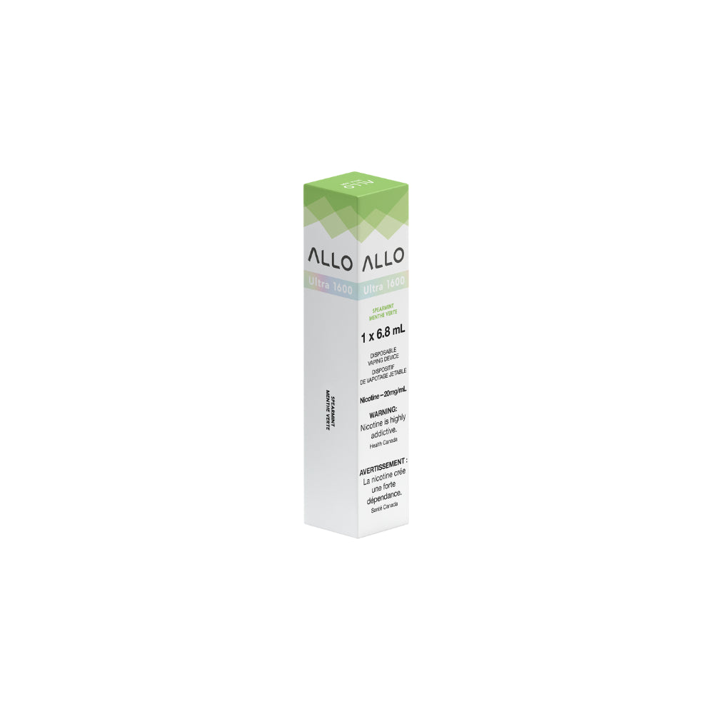 ALLO Ultra 1600 Spearmint 6mL 1600 Puffs 20mg