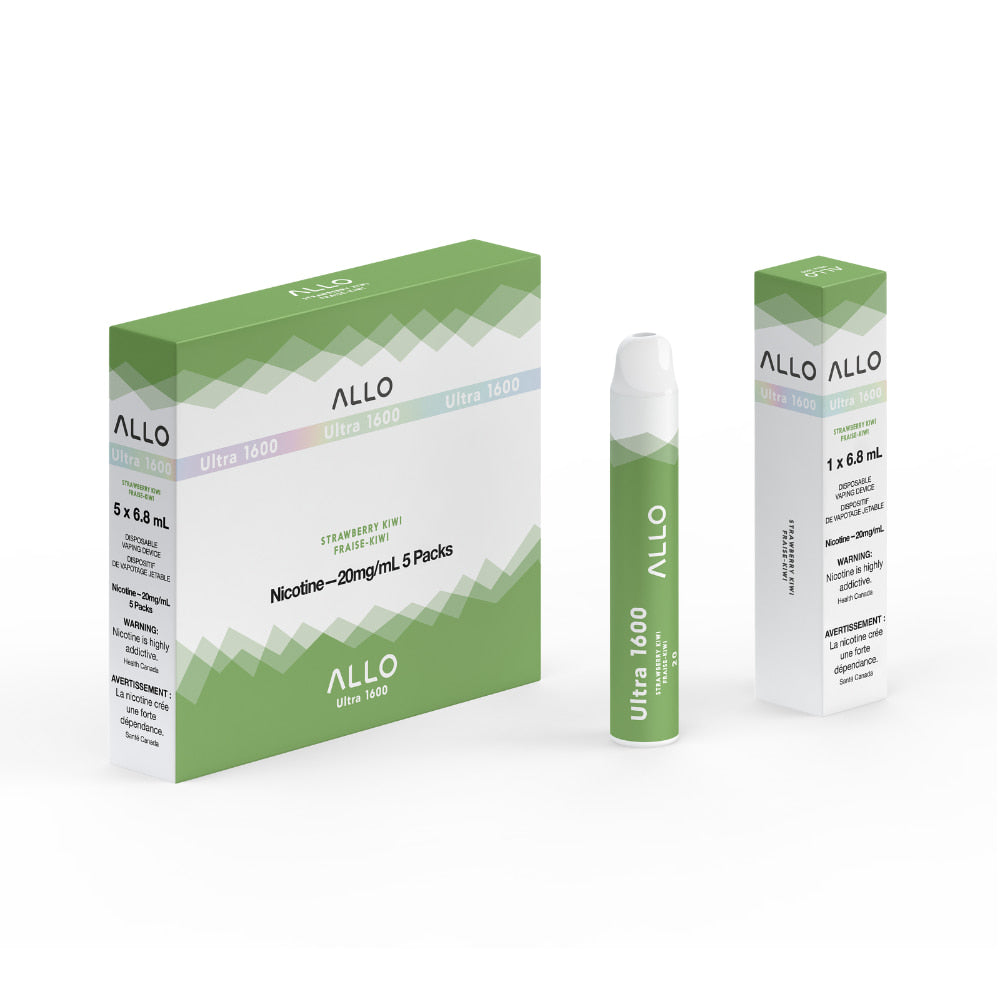 ALLO Ultra 1600 Strawberry Kiwi 6mL 20mg 1600 Puffs