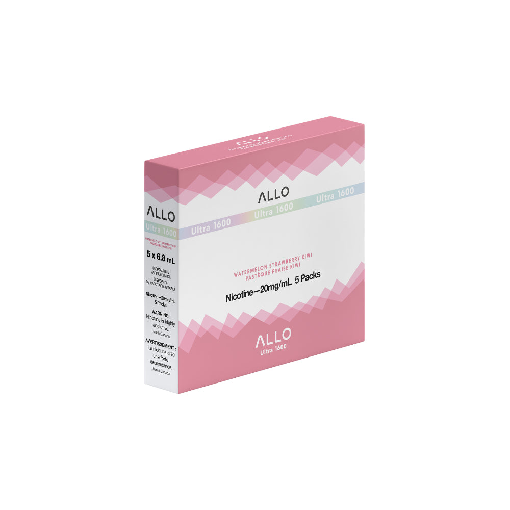 ALLO Ultra 1600 Watermelon Strawberry Kiwi 6mL 20mg 1600 Puffs