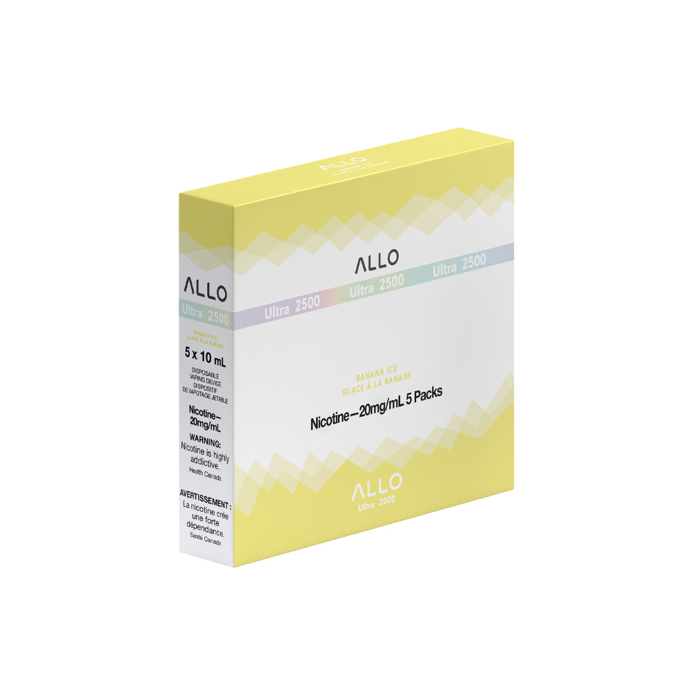 ALLO Ultra 2500 Banana Ice 8mL 2500 Puffs 20mg