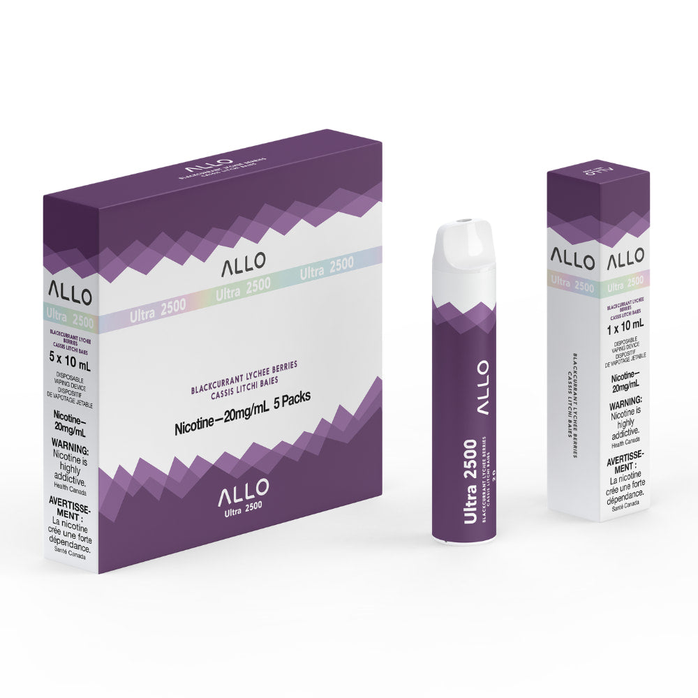 ALLO Ultra 2500 Blackcurrant Lychee Berries 8mL 2500 Puffs 20 mg