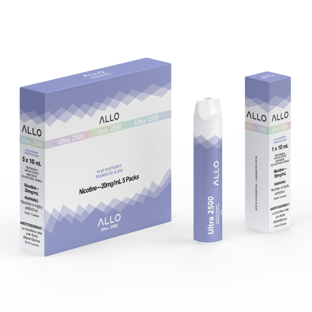 ALLO Ultra 2500 Blue Raspberry 10mL 2500 Puffs 20mg