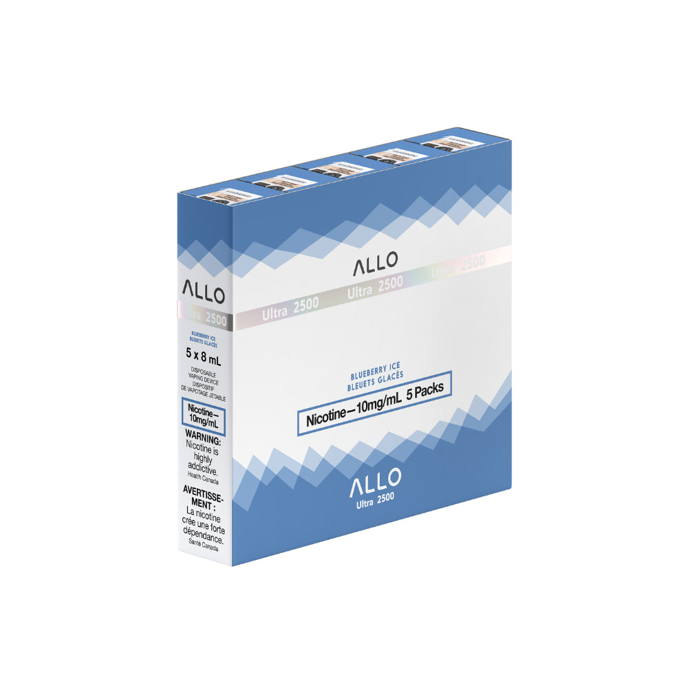 ALLO Ultra 2500 Blueberry Ice 10mL 2500 Puffs 10mg