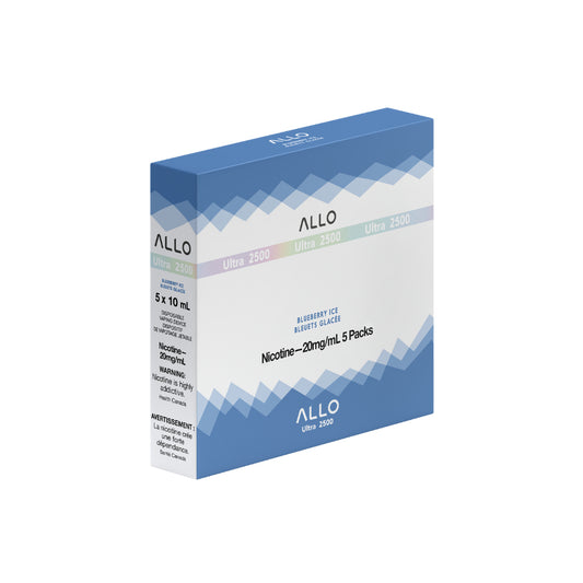 ALLO Ultra 2500 Blueberry Ice 10mL 2500 Puffs 20mg