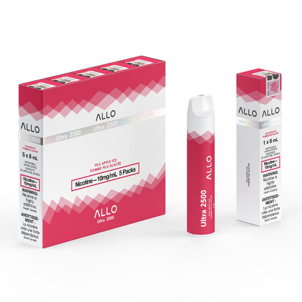 ALLO Ultra 2500 Fuji Apple Ice 8mL 2500 Puffs 10mg