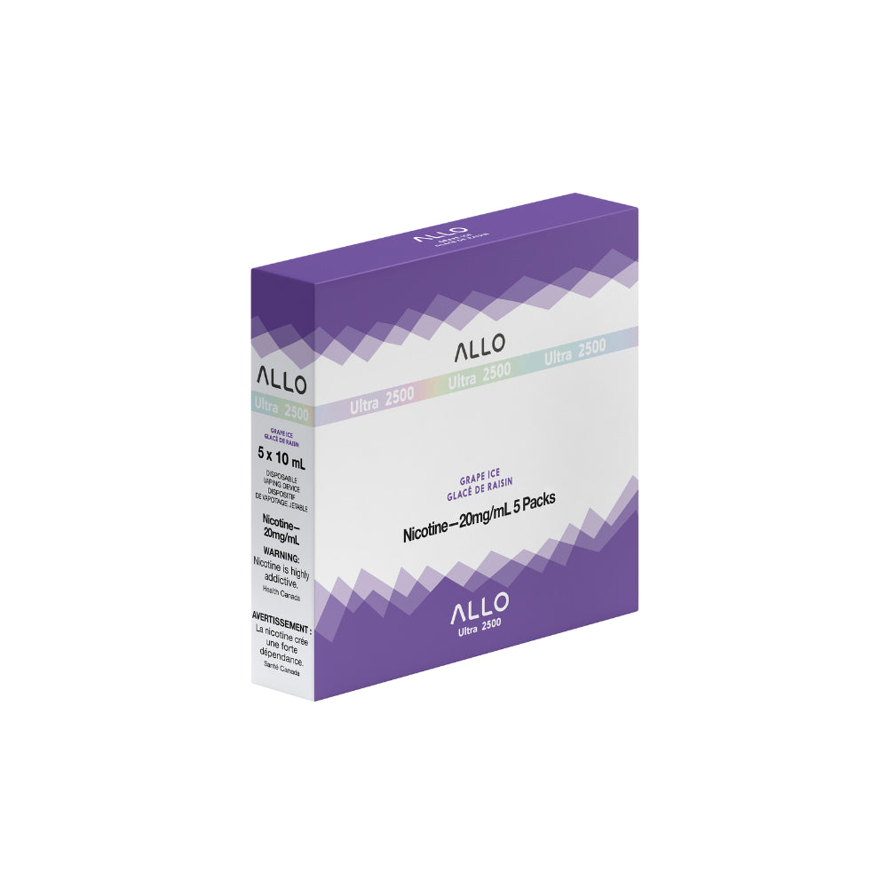 Allo Ultra 2500 Grape Ice 10mL 2500 Puffs 20mg