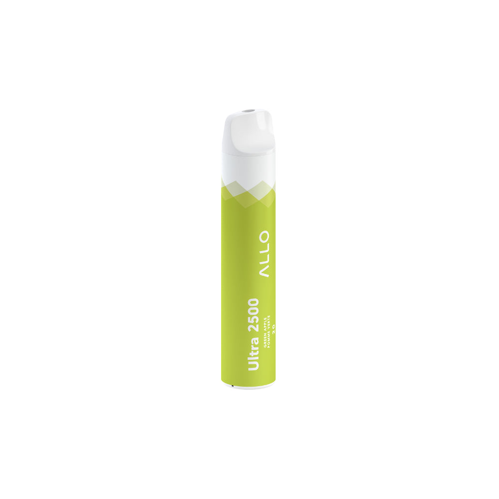 ALLO Ultra 2500 Green Apple 10mL 2500 Puffs 20mg