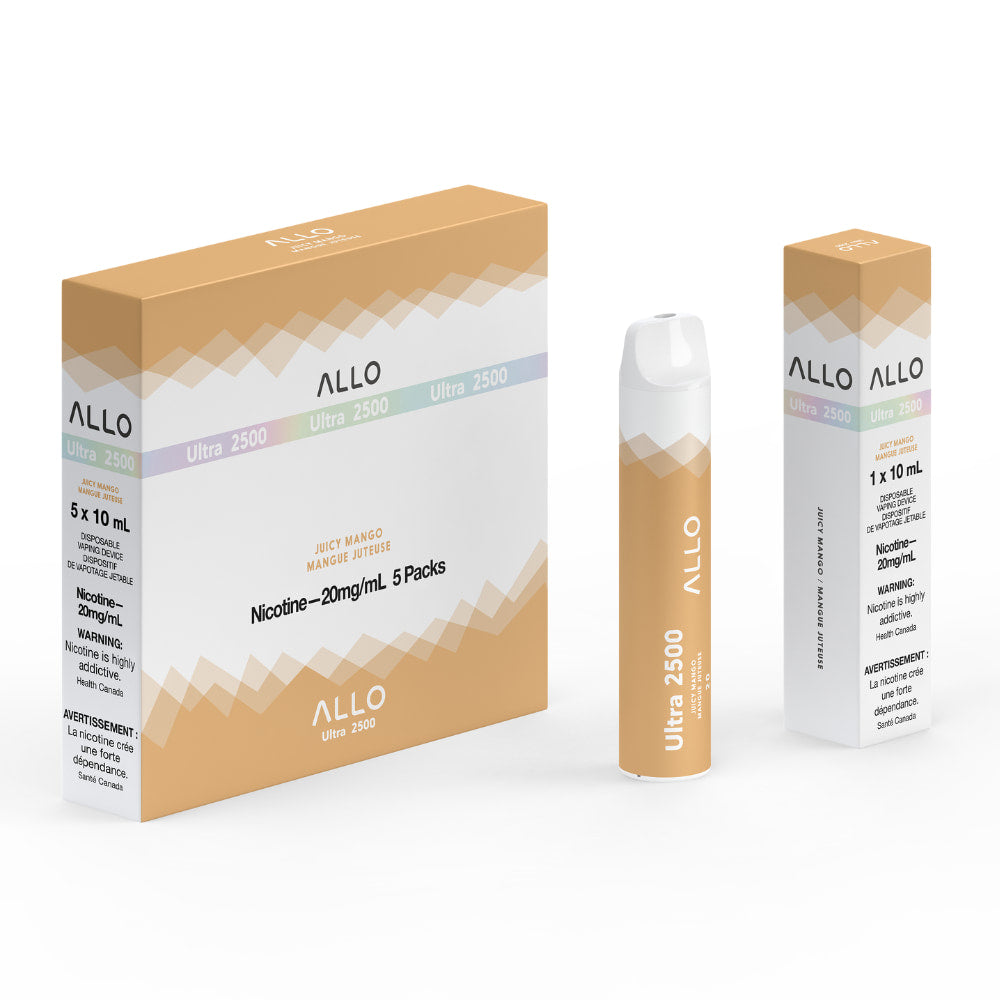 ALLO Ultra 2500 Juicy Mango 10mL 2500 Puffs 20mg