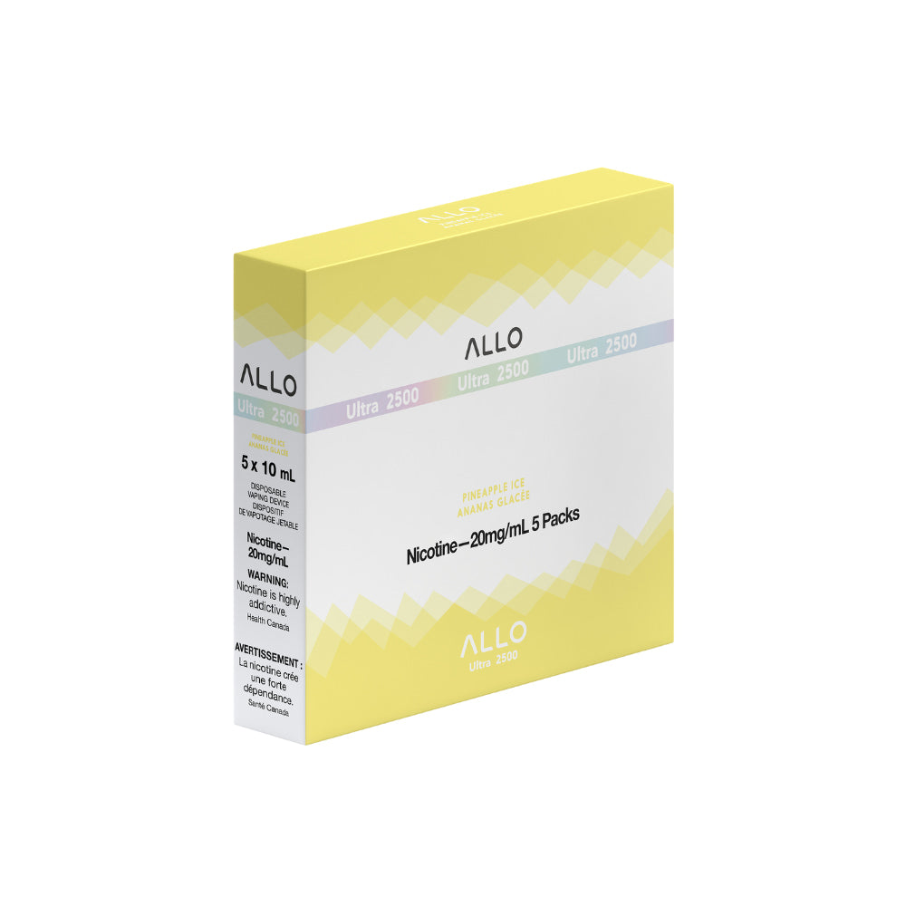 ALLO Ultra 2500 Pineapple Ice 10mL 2500 Puffs 20mg