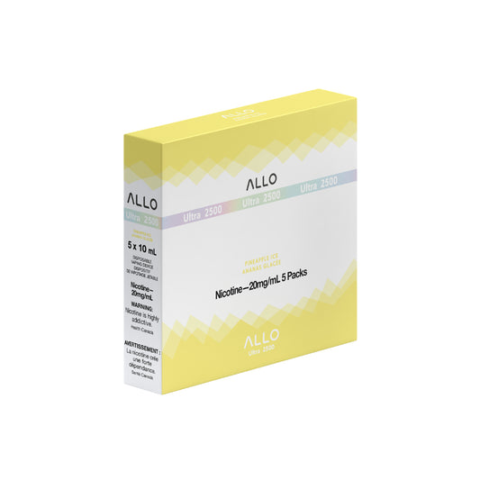 ALLO Ultra 2500 Pineapple Ice 10mL 2500 Puffs 20mg