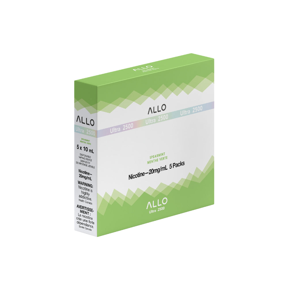 ALLO Ultra 2500 Spearmint 8mL 2500 Puffs 20mg