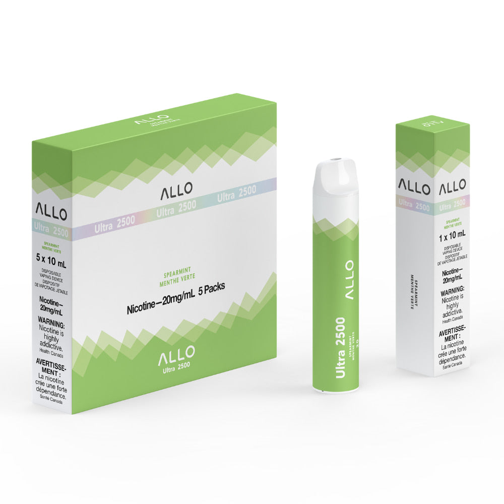 ALLO Ultra 2500 Spearmint 8mL 2500 Puffs 20mg