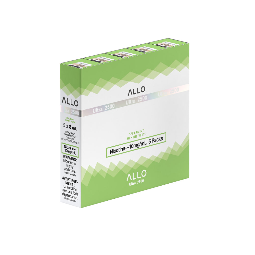 ALLO Ultra 2500 Spearmint 8mL 2500 Puffs 10mg