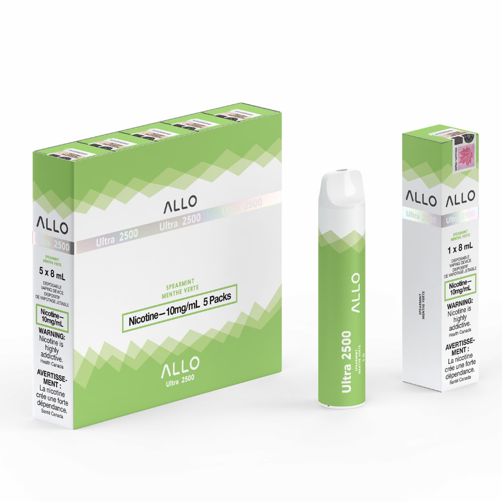 ALLO Ultra 2500 Spearmint 8mL 2500 Puffs 10mg