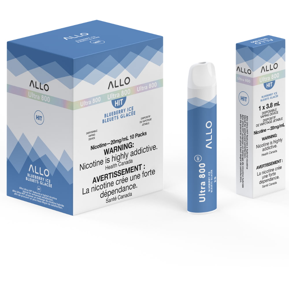 ALLO Ultra 800 Blueberry Ice 3.8mL 800 Puffs 20mg