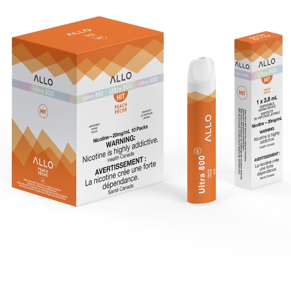 ALLO Ultra 800 Peach 3.8mL 800 Puffs 20 mg