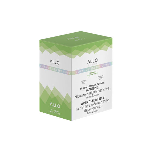 ALLO Ultra 800 Spearmint 3.8mL 800 Puffs 20mg