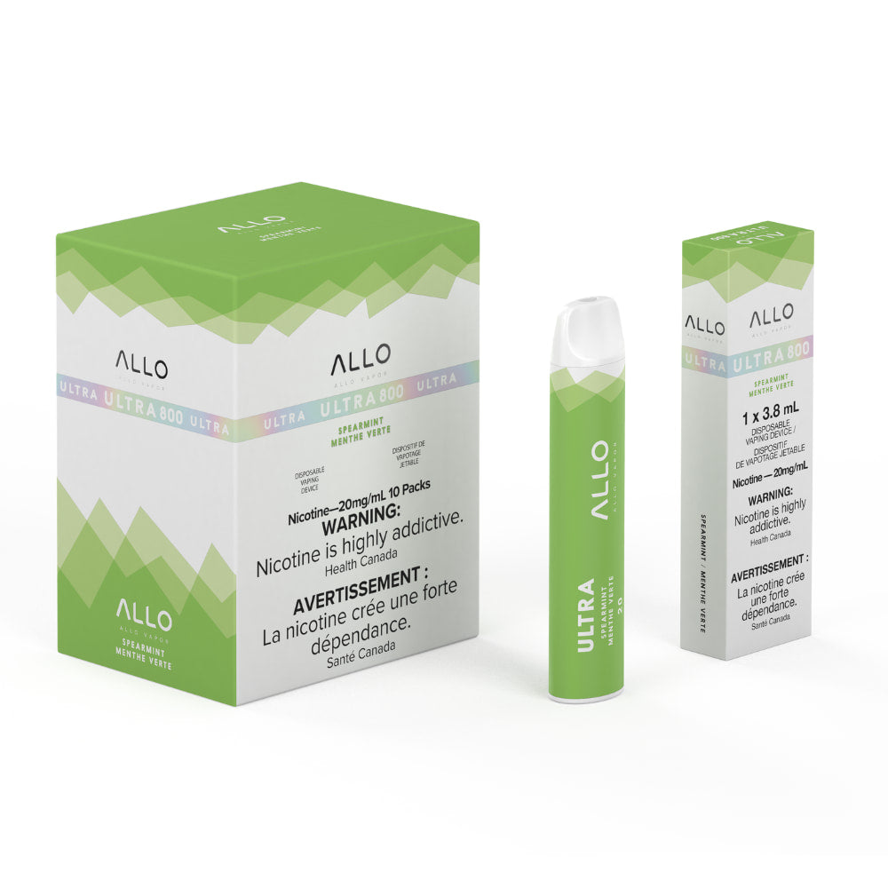 ALLO Ultra 800 Spearmint 3.8mL 800 Puffs 20mg