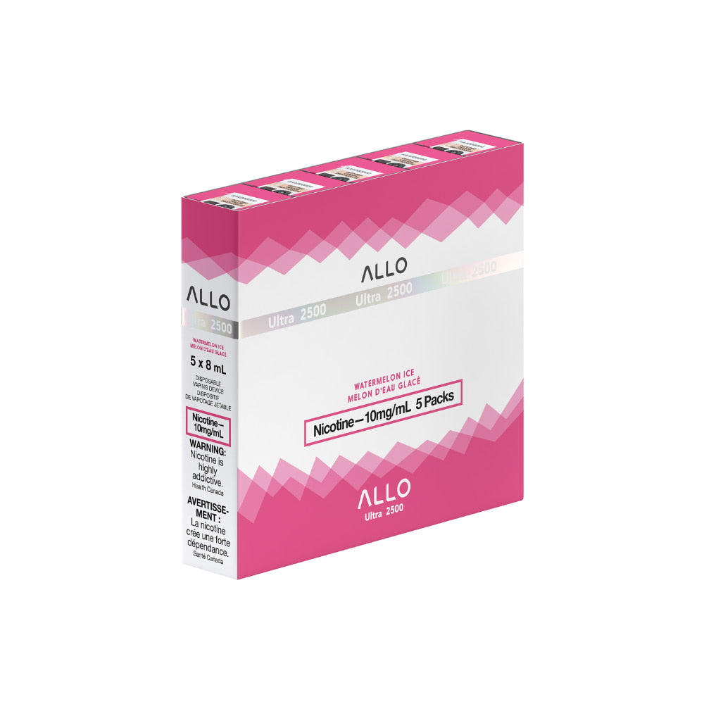 ALLO Ultra Watermelon Ice 8mL 2500 Puffs 10mg