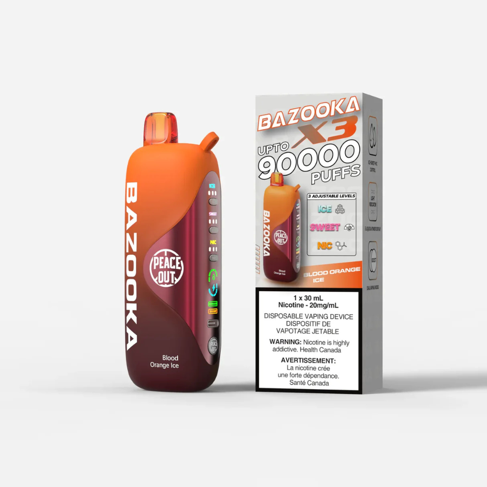 Bazooka X3 Disposable Vape - 90K Puffs - 30ml