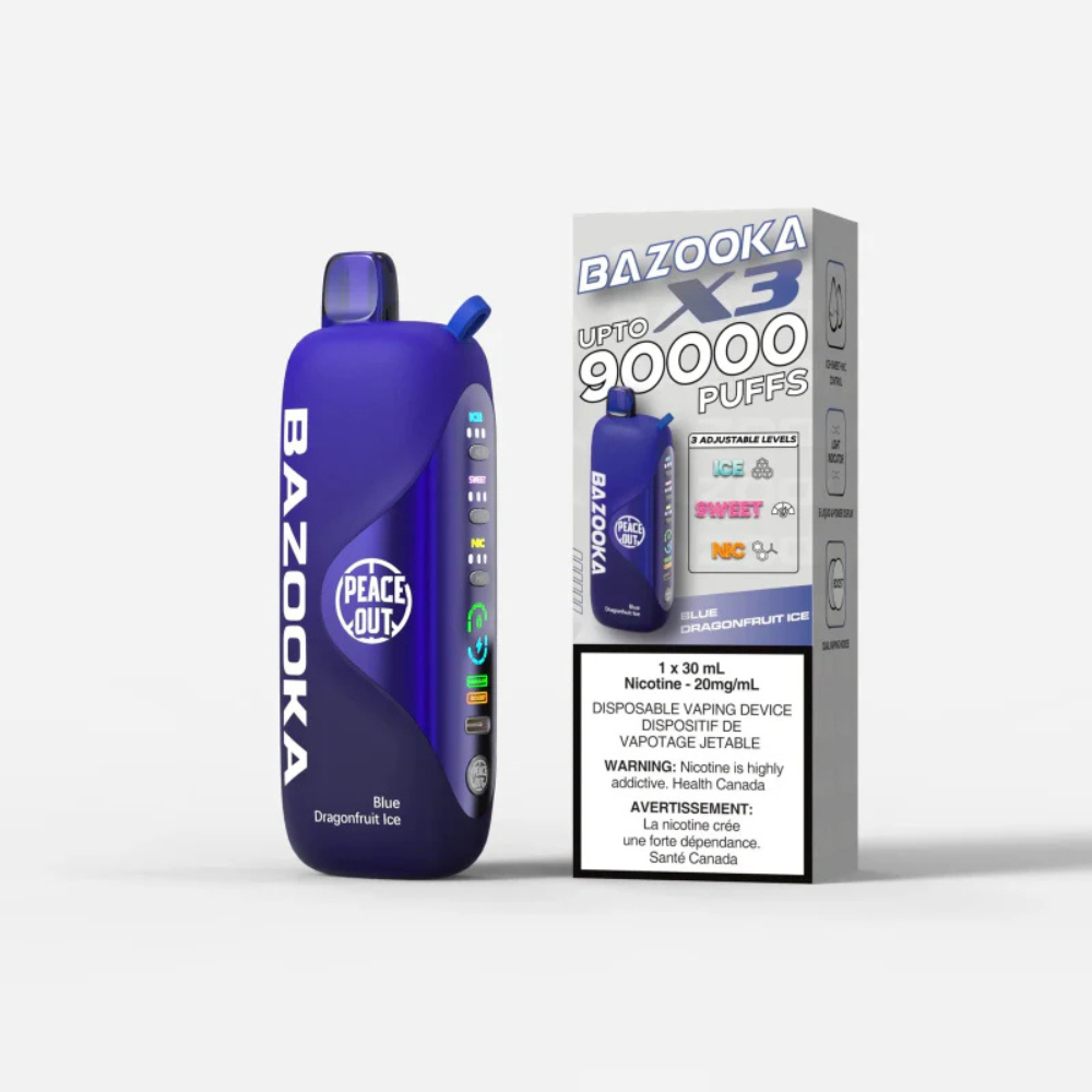 Bazooka X3 Disposable Vape - 90K Puffs - 30ml
