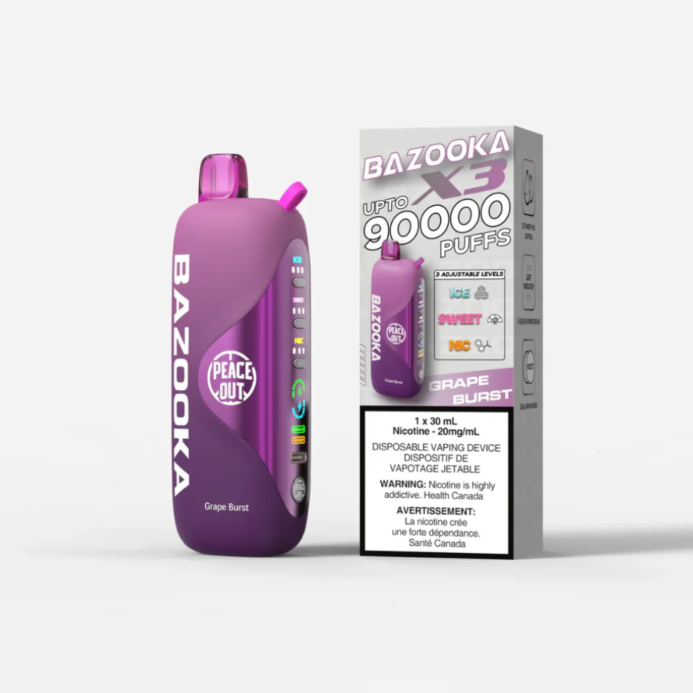 Bazooka X3 Disposable Vape - 90K Puffs - 30ml
