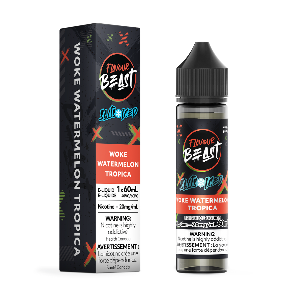Flavour Beast Salts Vape Juice 60mL 20mg - Woke Watermelon TropicaIced
