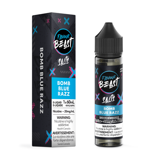 Flavour Beast Salts Vape Juice 60mL 20mg - Bomb Blue Razz